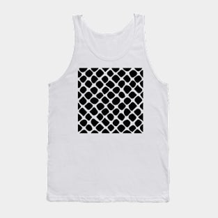 Monochrome spots Pattern Tank Top